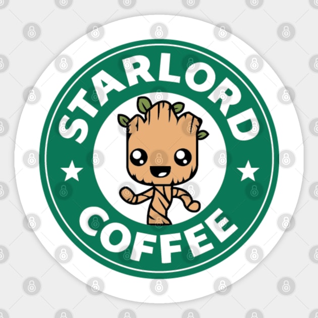 StarLord Coffee Sticker by scaredmuffin